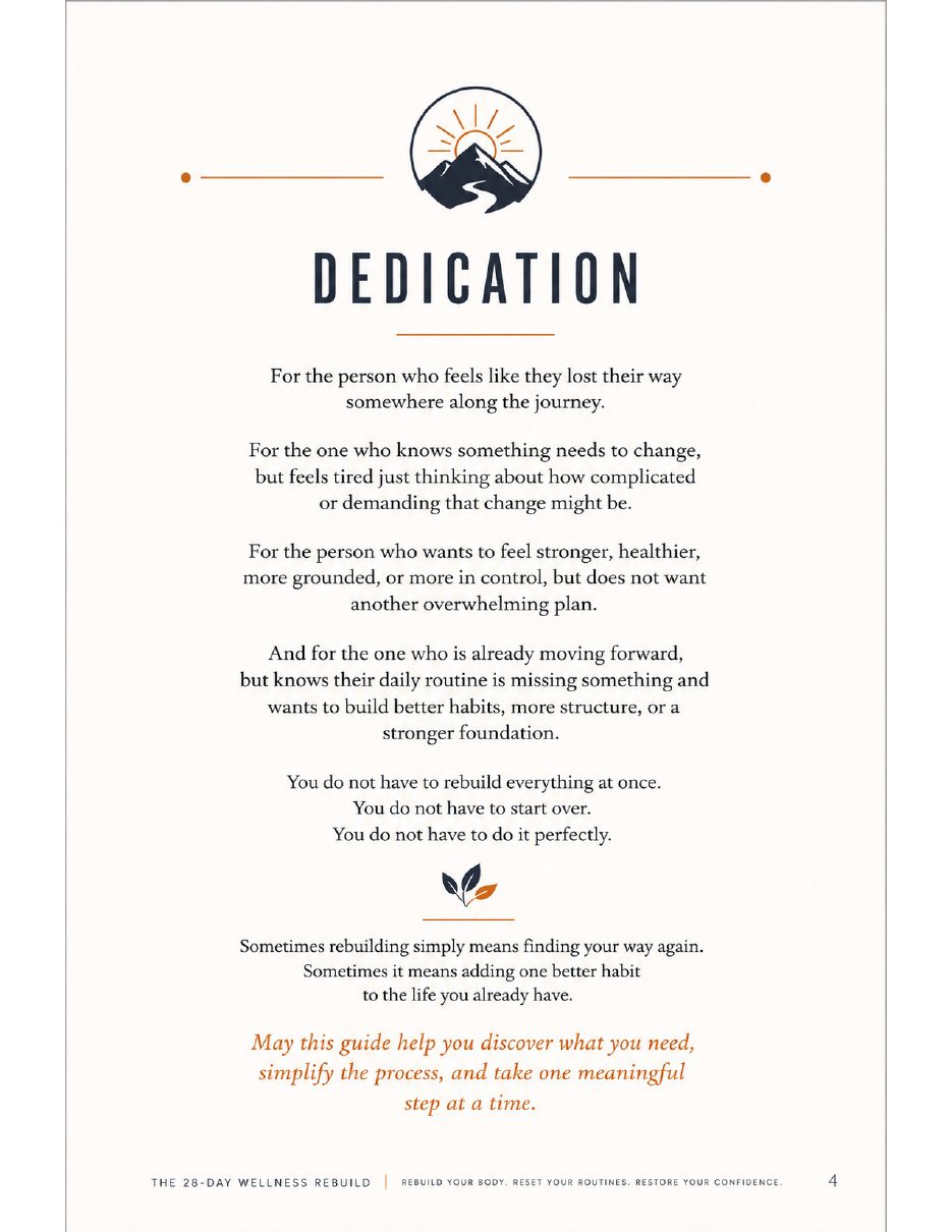Personal Wellness Scorecard page